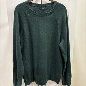 J. Crew Men's Forest Green Crewneck Sweater
